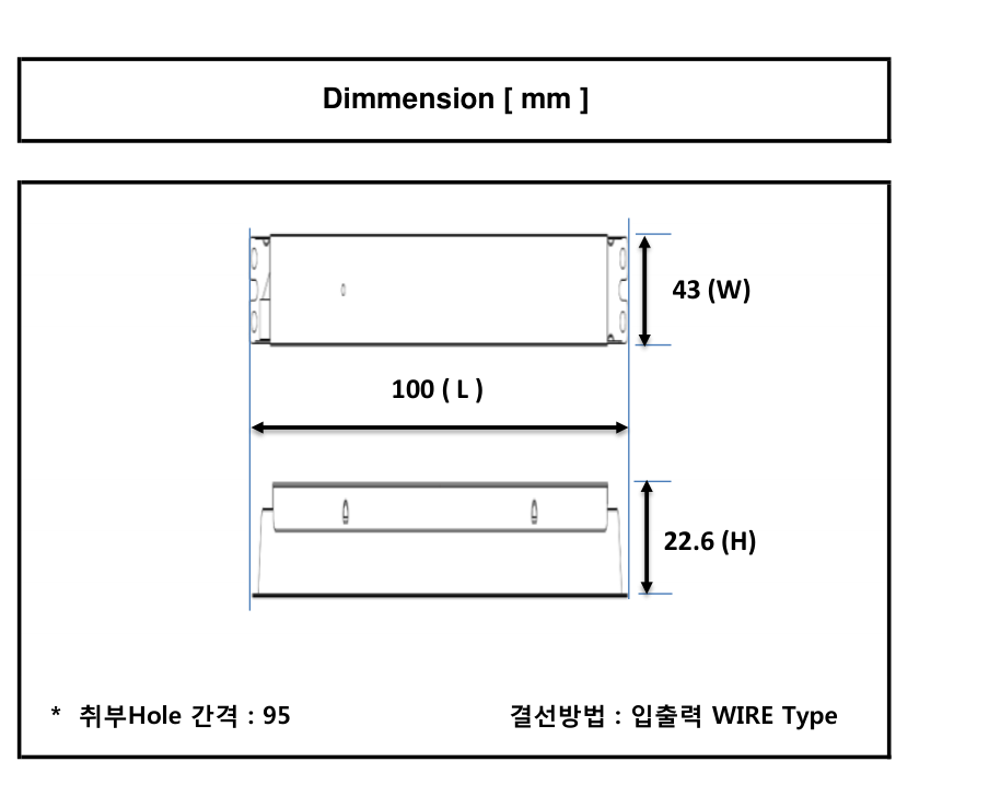 JT Series 치수도